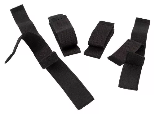Kikötő szett 4 részes rugalmas tépőzáras fekete 35-52 cm, 26-33 cm