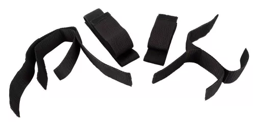 Kikötő szett 4 részes rugalmas tépőzáras fekete 35-52 cm, 26-33 cm