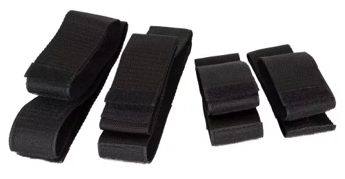 Kikötő szett 4 részes rugalmas tépőzáras fekete 35-52 cm, 26-33 cm
