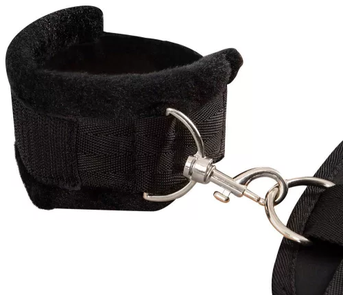 Bad Kitty Kötöző szett Nyak, csukló, boka állítható párnázott fekete