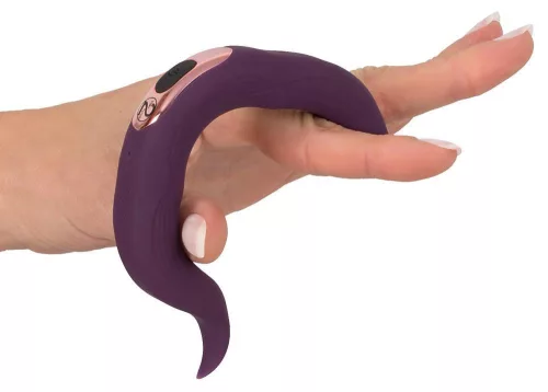 Couples Choice vibrátor két motorral, 10 mód, vízálló, rugalmas - 8,7 cm fekete