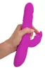 Sweet Smile Vibrátor lökő, forgó, 10 mód 26 cm fekete