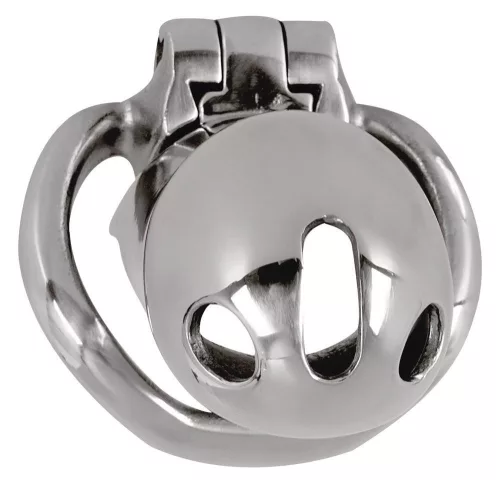 Fetish Collection Zárható Péniszketrec Szellőző nyílásokkal 8,5 cm ezüst