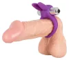 Péniszgyűrű Rezgő, królicsíp 6,5 cm lila-ezüst