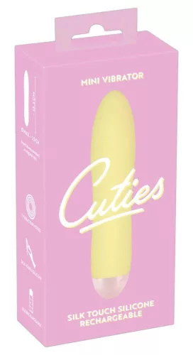 Cuties Vibrátor 7 mód USB-töltés vízálló 13,2 cm sárga