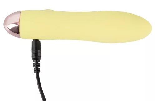 Cuties Vibrátor 7 mód USB-töltés vízálló 13,2 cm sárga