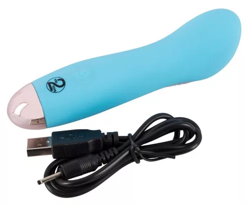 Cuties vibrátor 7 mód, USB töltés, vízálló 13 cm kék