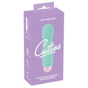   Cuties Mini vibrátor 7 rezgés mód USB-töltés vízálló zöld 12,5 cm