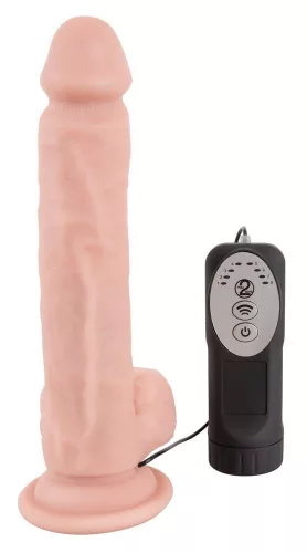 Szexjáték Lökő, forgó, vibráló 21 cm fekete