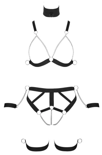 Bad Kitty BDSM szett Bondage fekete XL méret