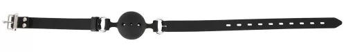 Szilikon szájpecek légzőnyílásokkal fekete 4 cm átmérő