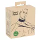 Kötöző Vegan nyakörv szíjjal állítható 37-47 cm fekete