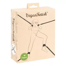   Kötöző Ágyra Széles manketták 180 cm hosszú pántok Vegán fekete