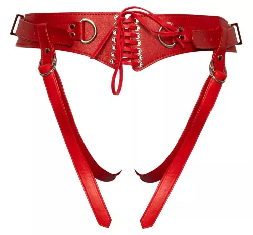 Bad Kitty Strap On Állítható pántos 4 cm piros S-L