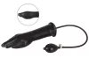 LateX Dildó Nádműthető, Vaginalis és Anális, 25 cm Fekete