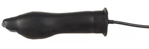 LateX Dildó Nádműthető, Vaginalis és Anális, 25 cm Fekete