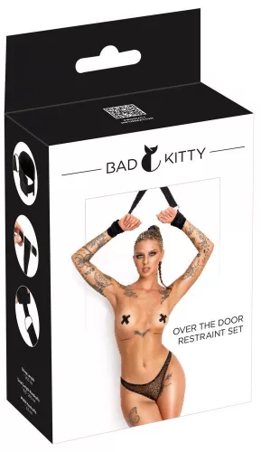 Bad Kitty Kötözőszett Ajtóra Akasztható, Pántos, Pánthossz 35 cm Fekete