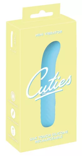 Cuties Mini vibrátor 10 mód, G-pont stimuláló USB töltés, 11,8 cm kék