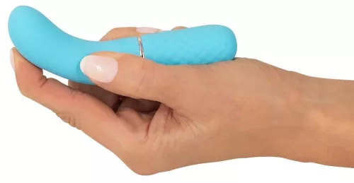 Cuties Mini vibrátor 10 mód, G-pont stimuláló USB töltés, 11,8 cm kék
