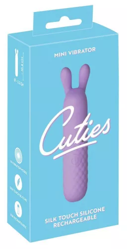 Cuties vibrátor 10 mód USB-töltés mini lila 10,8 cm