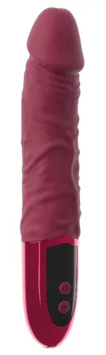 Beau Coeur Vibrátor Realisztikus, 12 mód, USB töltés 23 cm piros
