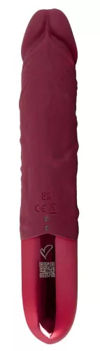 Beau Coeur Vibrátor Realisztikus, 12 mód, USB töltés 23 cm piros