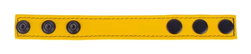 Cocky Yellow – bőr péniszgyűrű