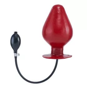   Vortex XL – felfújható latex anális dugó, 20.5 x 12 cm, piros