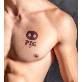 MrB Pig – ephemere tetoválás 10 x 10 cm