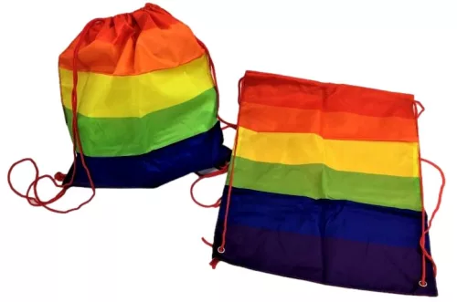 Pride Hátizsák 38x45 cm piros zsinórral polyester