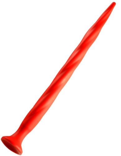 Hosszú nyújtható worm vibrátor N°3 - 48 x 3.7 cm, piros