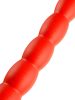 Hosszú Stretch Worm Dildo N°6 - 60 x 6cm piros