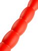 Hosszú Stretch Worm Dildo N°6 - 60 x 6cm piros