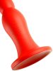 Hosszú Stretch Worm Dildo N°6 - 60 x 6cm piros