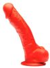 Silicone Dildo Stretch N°3 - 19 x 4.8cm piros