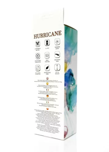 Hurricane Vibrátor ultrarealisztikus anyag, állítható vibráció 18,5 cm