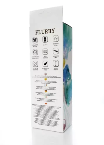Flurry Vibrátor Erős rezgés Realisztikus anyag