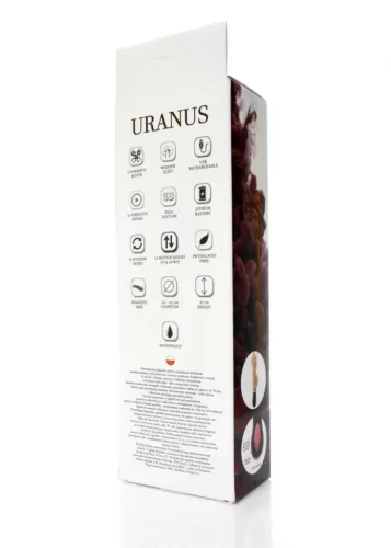 Uranus Vibrátor Utó-lökő, Forgó, 12 módos USB töltésű vízálló