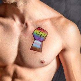   Ephemeral Tattoo GAY FORCE – időtlen tetoválás 10 x 15 cm