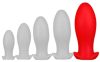 Saurus Egg XXL – prémium szilikon dugó, 18,5 x 8,3 cm, piros