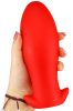 Saurus Egg XXL – prémium szilikon dugó, 18,5 x 8,3 cm, piros