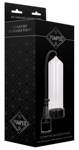Comfort – kezdő pénisz pumpa, 23 x 6 cm, átlátszó