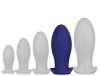 Saurus Egg XL – prémium szilikon anális dugó navy színben