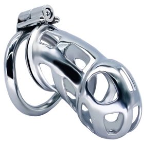 Cobra Steel – prémium fém chastity ketrec 10 x 3.7 cm