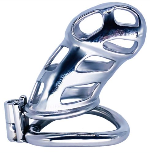 Cobra Steel – prémium fém chastity ketrec 10 x 3.7 cm