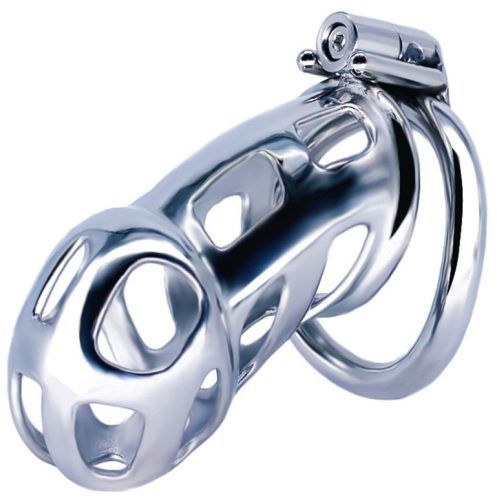 Cobra Steel – prémium fém chastity ketrec 10 x 3.7 cm