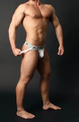 Jockstrap Original – prémium fehér öv 2 sávval