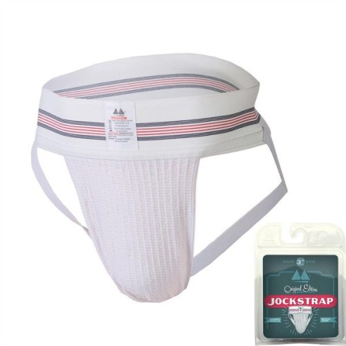 Jockstrap Original – háromsávos fehér férfi álom