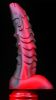 Dildo Dragon Sarkan 19 x 4.5cm fekete-piros