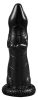 Prémium lapos dildo – 17 cm, érzéki fekete színben